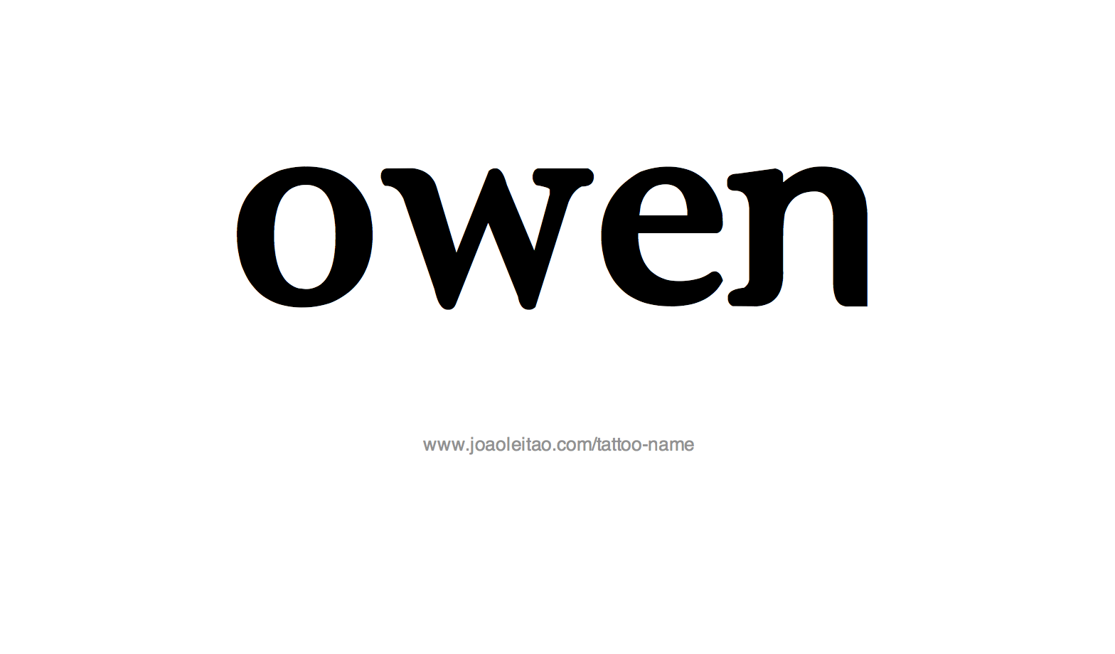 Owen Name Tattoo Designs